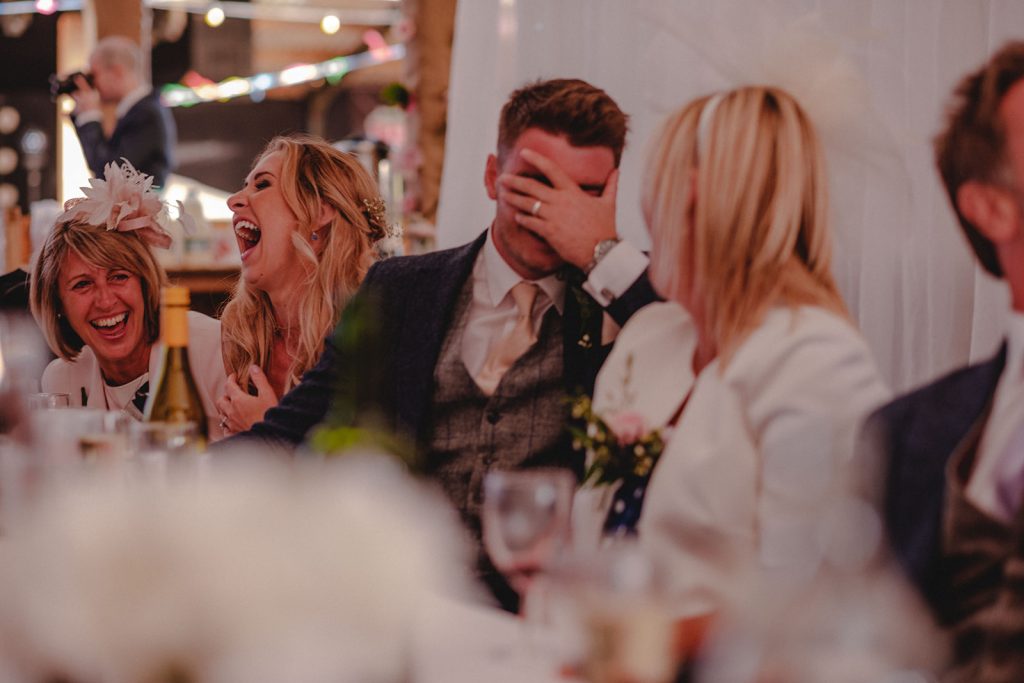 Shocked groom.